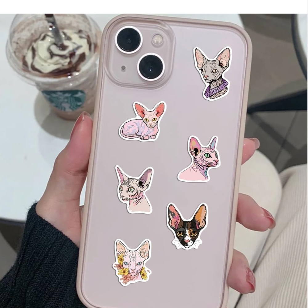Sphynx Cat Sticker Pack - Picture 7 of 7